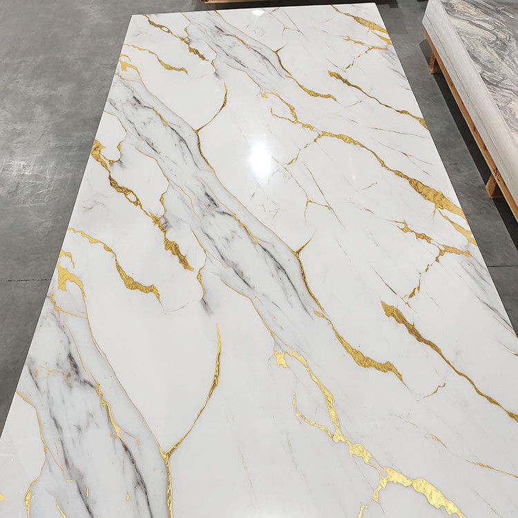 High Glossy Pvc Marble Board Uv Marble Sheet Laminated Board For Wall Decoration