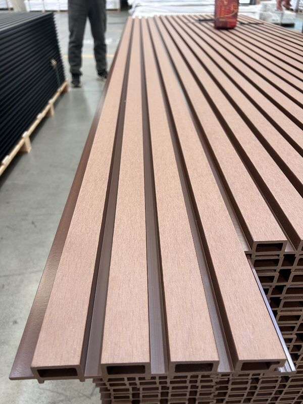 Best Selling Fireproof Wpc Wood Composite  219x26 Outdoor Wall Panel Cladding Co Extrusion Style