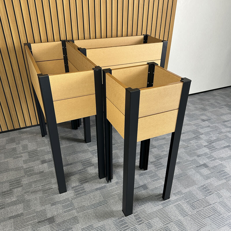 Elevated Raised Garden Bed With Metal Legs For Outdoor Vegetable Flower Herb Planting