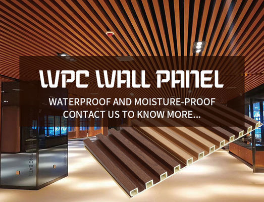 Interior Wall Decoration Indoor Wpc Decorative Wall Panel Wood Plastic Composite