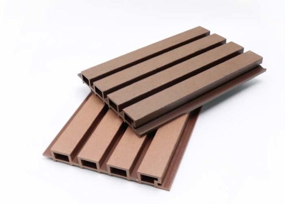 Fireproof WPC Outdoor Wall Panel Wood Plastic Composite Co Extrusion Cladding