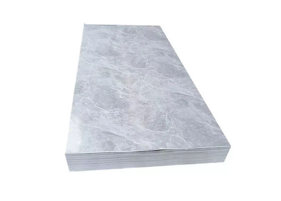 Interior Wall Decotion Waterproof PVC UV Marble Plastic Sheet 1220x2800mm