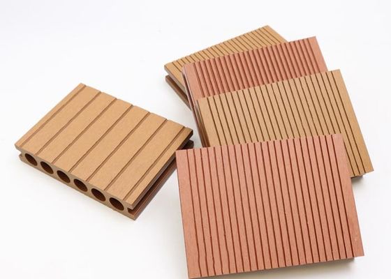 3D Embossed Composite Interlocking Tiles Outdoor WPC Flooring Decking