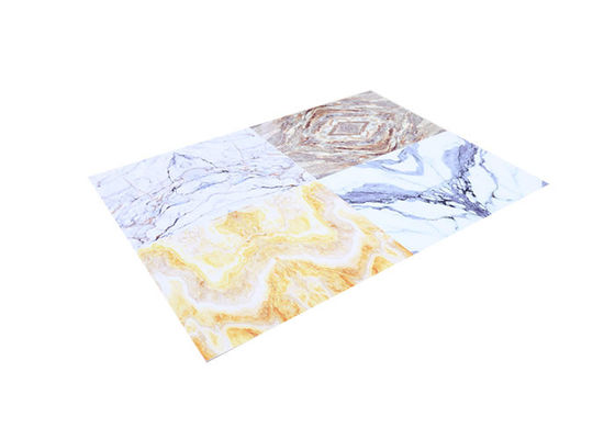 Sound Absorbing Flexible PVC UV Protection Marble Sheet Heat Insulation