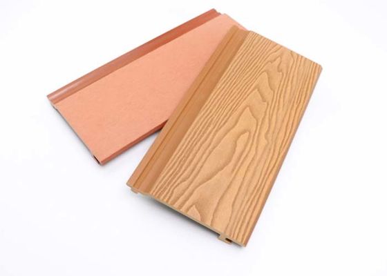Wood Plastic Composite Exterior Wall Panel Co Extruded Fluted WPC Cladding Panel