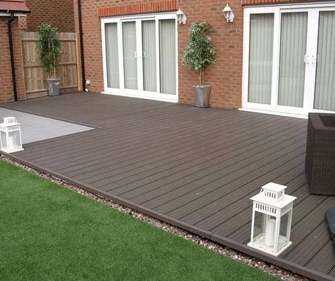 Wood Plastic Composite Exterior Wall Panel Co Extruded Fluted WPC Cladding Panel