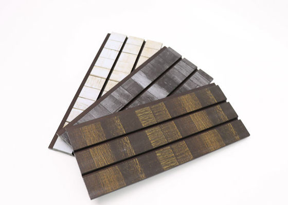 Wood Color Saudi Arabia Fluted Interior PS Wall Panel For Interior Decoration