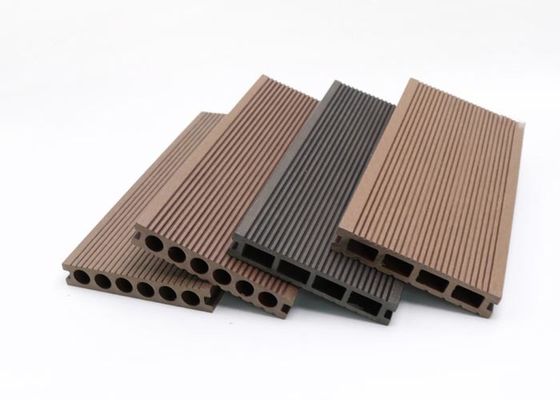 Co Extrusion Exterior WPC Decking Hollow Composite Decking Board