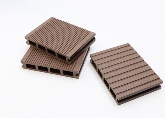 Co Extrusion Exterior WPC Decking Hollow Composite Decking Board