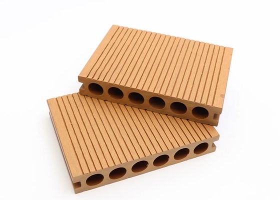 Co Extrusion Exterior WPC Decking Hollow Composite Decking Board