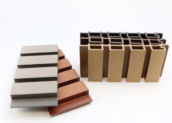 High Glossy Luxury Exterior WPC Wall Panel Outdoor Wall Panel Waterproof Co Extrusion