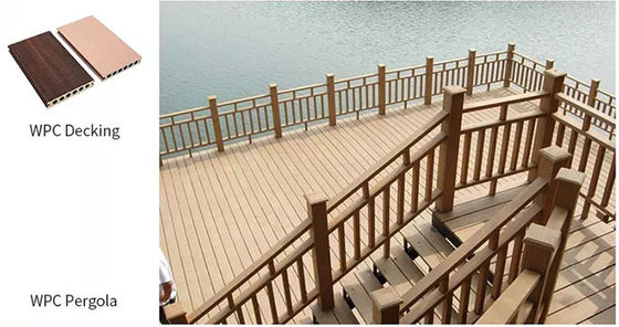 Waterproof Garden PVC Wall WPC Panel For Outdoor Anti Slip Decoration Eco Friendly
