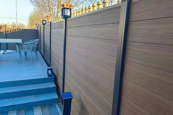 Waterproof Garden PVC Wall WPC Panel For Outdoor Anti Slip Decoration Eco Friendly