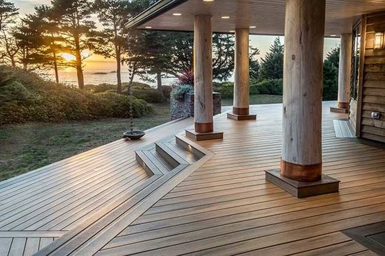 Waterproof Garden PVC Wall WPC Panel For Outdoor Anti Slip Decoration Eco Friendly
