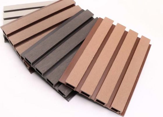 Multiple Colors HDPE 219x26mm WPC Wall Cladding Exterior Decoration Material