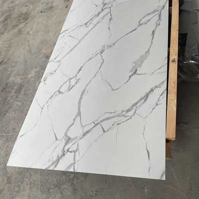 3D Printing PVC Marble Sheet UV Marble 1220x2440 Mm For Wall Decoration