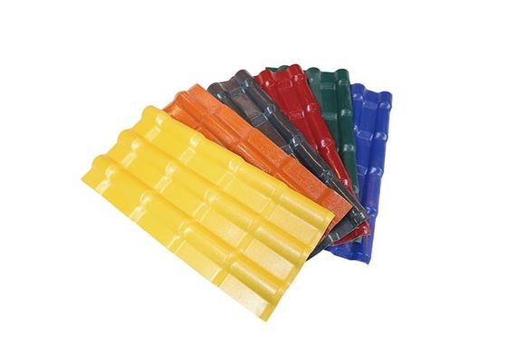 Lightweight PVC Roof Tile 0.8mm - 3.2mm Plastic Roofing Material Asa Pvc Roof Tile