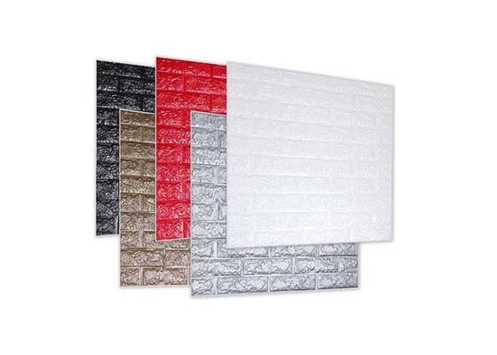 PE Foam Wall Home Stickers Waterproof 3D Brick Wallpaper For Decoration