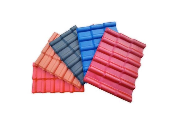 Plastic Composite PVC Red Roof Tile Fireproof Outdoor Decoration