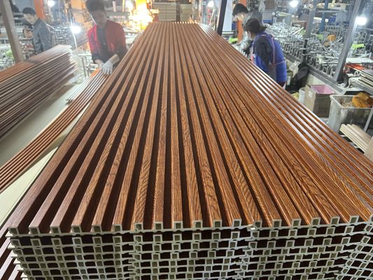 Wood Substitute WPC Composite Panel Cladding Laminated Louver