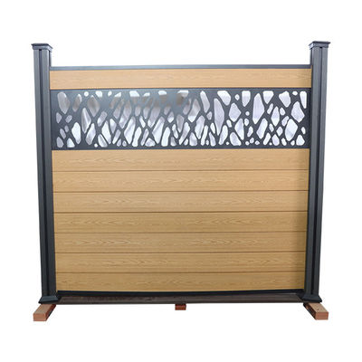 Wood Plastic Composite Wpc Fence Panels Waterproof Outdoor 180 * 25mm