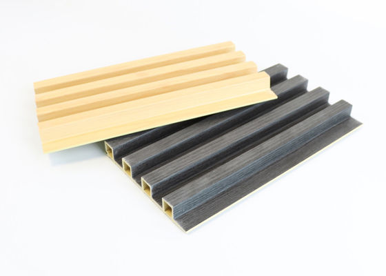 Fluted Wood Composite Wpc Wall Panel Waterproof For Interior Decoration