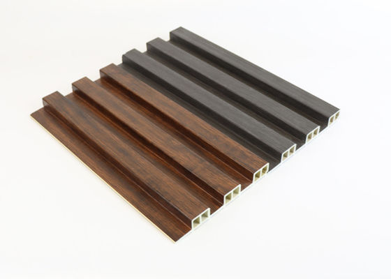 Fluted Wood Composite Wpc Wall Panel Waterproof For Interior Decoration