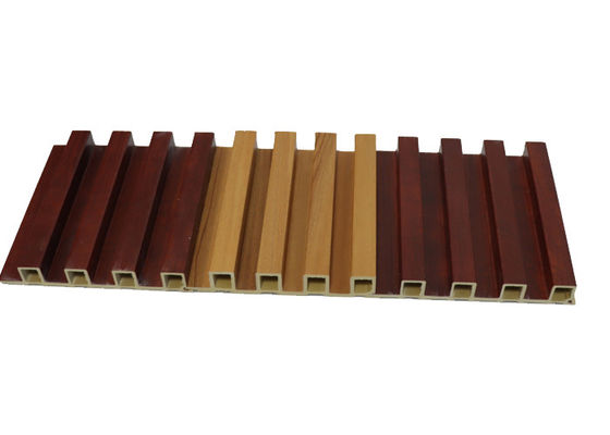 Fluted Wood Composite Wpc Wall Panel Waterproof For Interior Decoration