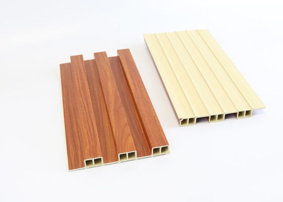 Fluted Wood Composite Wpc Wall Panel Waterproof For Interior Decoration
