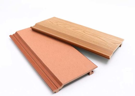 Wooden Texture Wpc Wall Panel Cladding Luxury Eco Friendly Outdoor For Yard Decoration