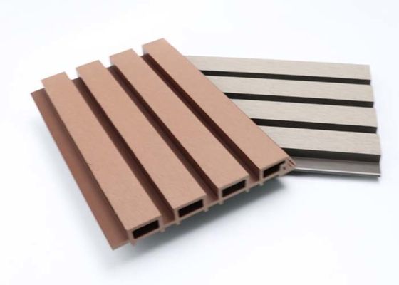 Wooden Texture Wpc Wall Panel Cladding Luxury Eco Friendly Outdoor For Yard Decoration