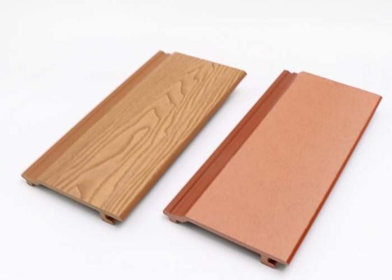 Wooden Texture Wpc Wall Panel Cladding Luxury Eco Friendly Outdoor For Yard Decoration