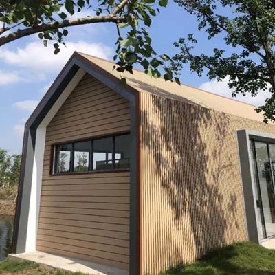 Wooden Texture Wpc Wall Panel Cladding Luxury Eco Friendly Outdoor For Yard Decoration