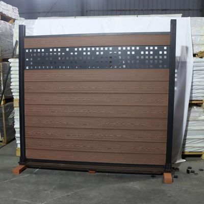 Wood Plastic Composite Wpc Fence Panel Home Garden Outdoor Moisture Proof