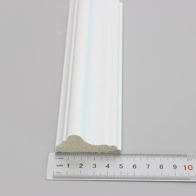 Laminated PS White Color Skirting Baseboard In Flooring Accessories Fireproof