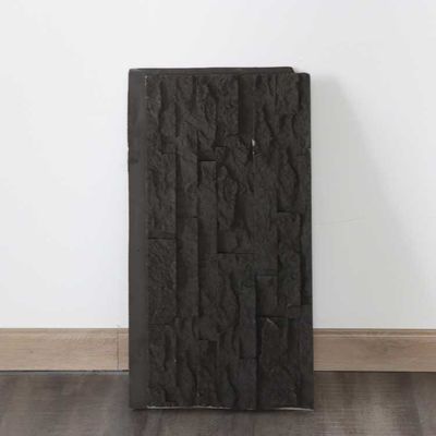 Home Decoration PU Cultural Stone Panel Dark Grey Simulation Polyurethane 120 * 60cm