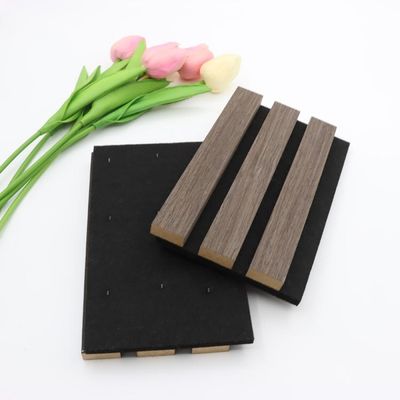 100% Polyester+MDF With Veneer Acoustic Board Square Shape Soundproofing