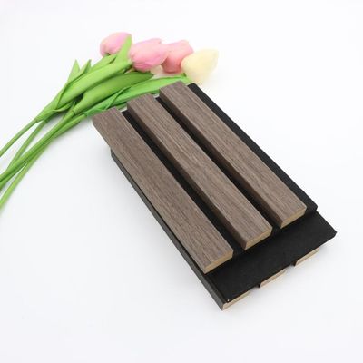 Wooden Grain Acoustic Fluted Panel Board Soundproof For Interior Decoration