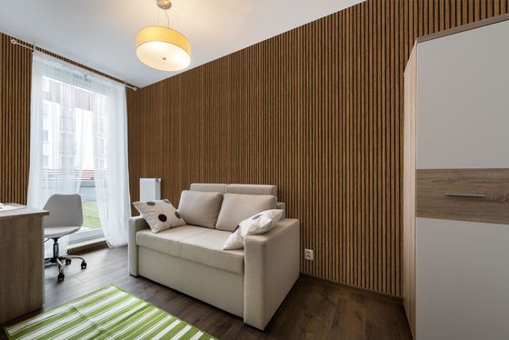 Soundproofing Absorb Mdf Pet Board Acoustic Wooden Slat Wall Panels