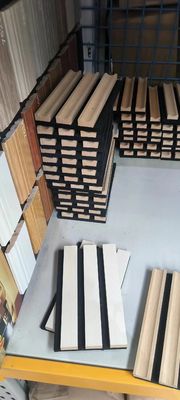 2440x1220mm Acoustic Board Panel Wood Slat Panel Moisture Resistance