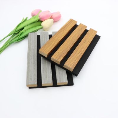 MDF Sound-Absorbing Acoustic Wooden Wall Slat Panel Fluted Material