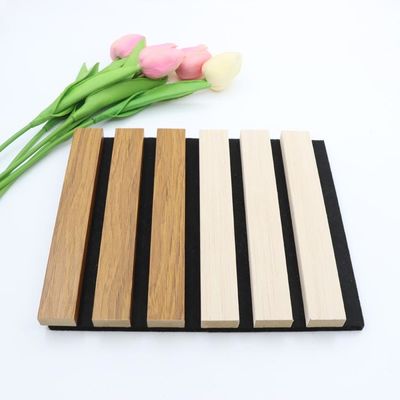 MDF Sound-Absorbing Acoustic Wooden Wall Slat Panel Fluted Material