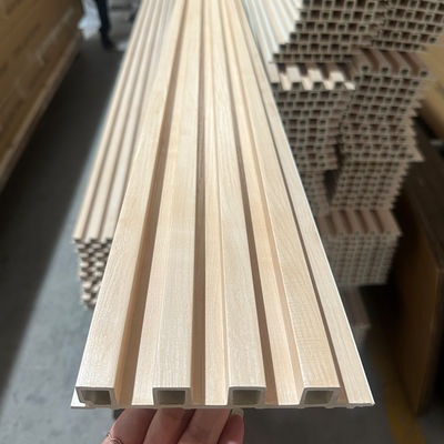 Eco Friendly WPC Indoor Wall Cladding Fluted Wall Panel Interior Decoration