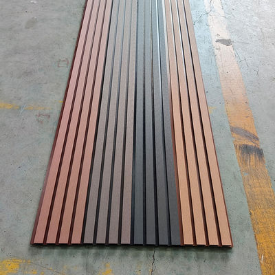 WPC Fluted Wall Panels Exterior Co-extrusion Wood Plastic Composite Wall Cladding