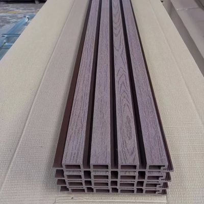Anti Slip Moisture Proof Wood Texture WPC Wall Panel for Outdoor Decoration
