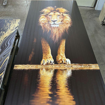 4*8 Ft UV PVC Marble Sheet Waterproof Hot Stamping/3D Printed Indoor Panels UV Boards