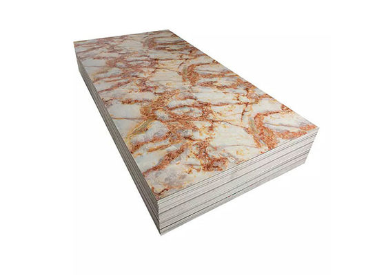 3D Printing Wall Plastic UV Marble PVC Panels Interior Decoration