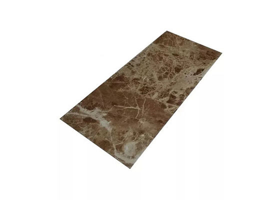 1220x2800mm PVC Marble Sheet Interior Decorative High Glossy For Bathroom