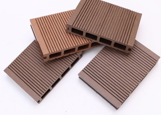Interlock Decking 3D Embossing WPC Composite Decking Tiles Plastic Flooring