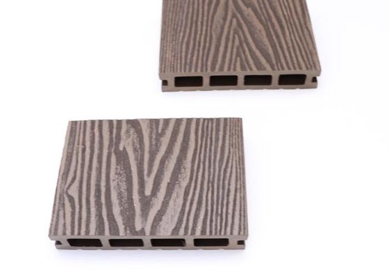 140x25mm Co Extrusion WPC Decking Recycled Wood Plastic Composite Flooring